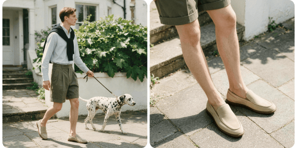 A man walking a dog