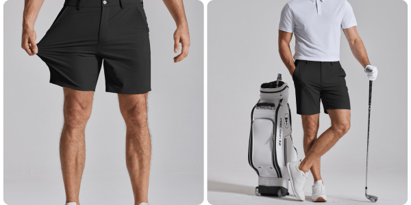 A man wearing shorts and a white shirt