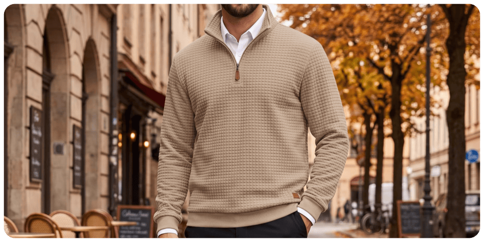 A man wearing a sweater