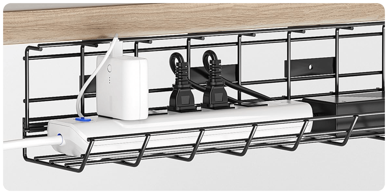 Bon Plan : Get that power strip off the floor with two under-desk trays down at $12.50 a pop