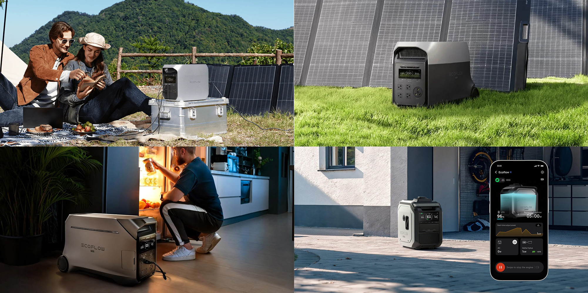 A collage of a man working in a computer case