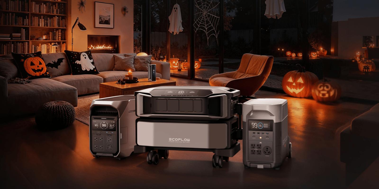 A group of electrical devices in a living room
