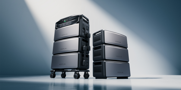A stack of computer equipment