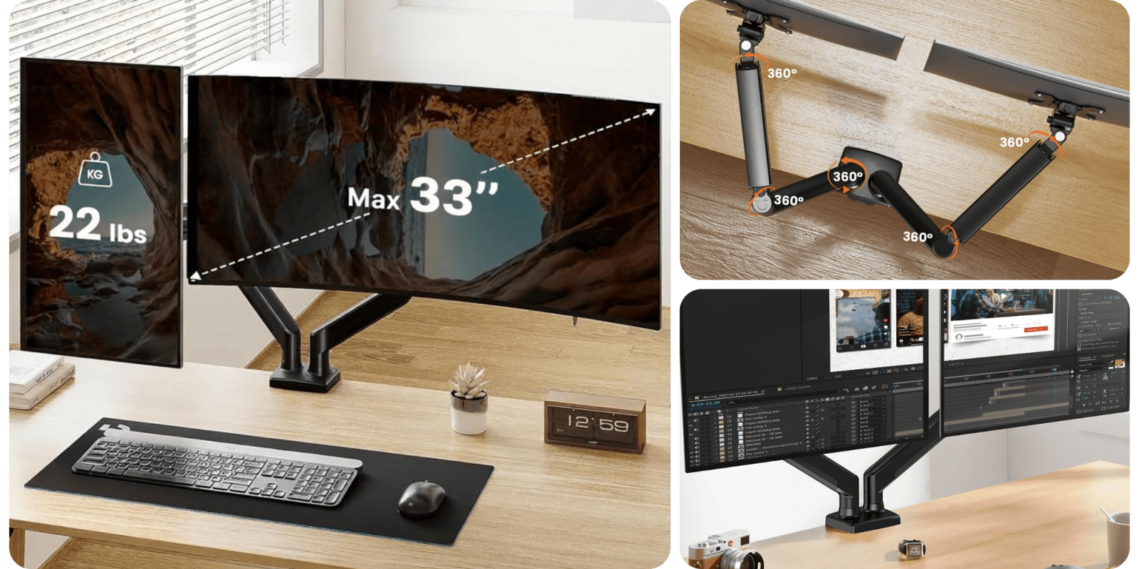 A computer screen on a desk