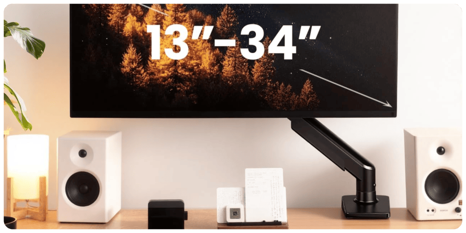 A screen on a desk