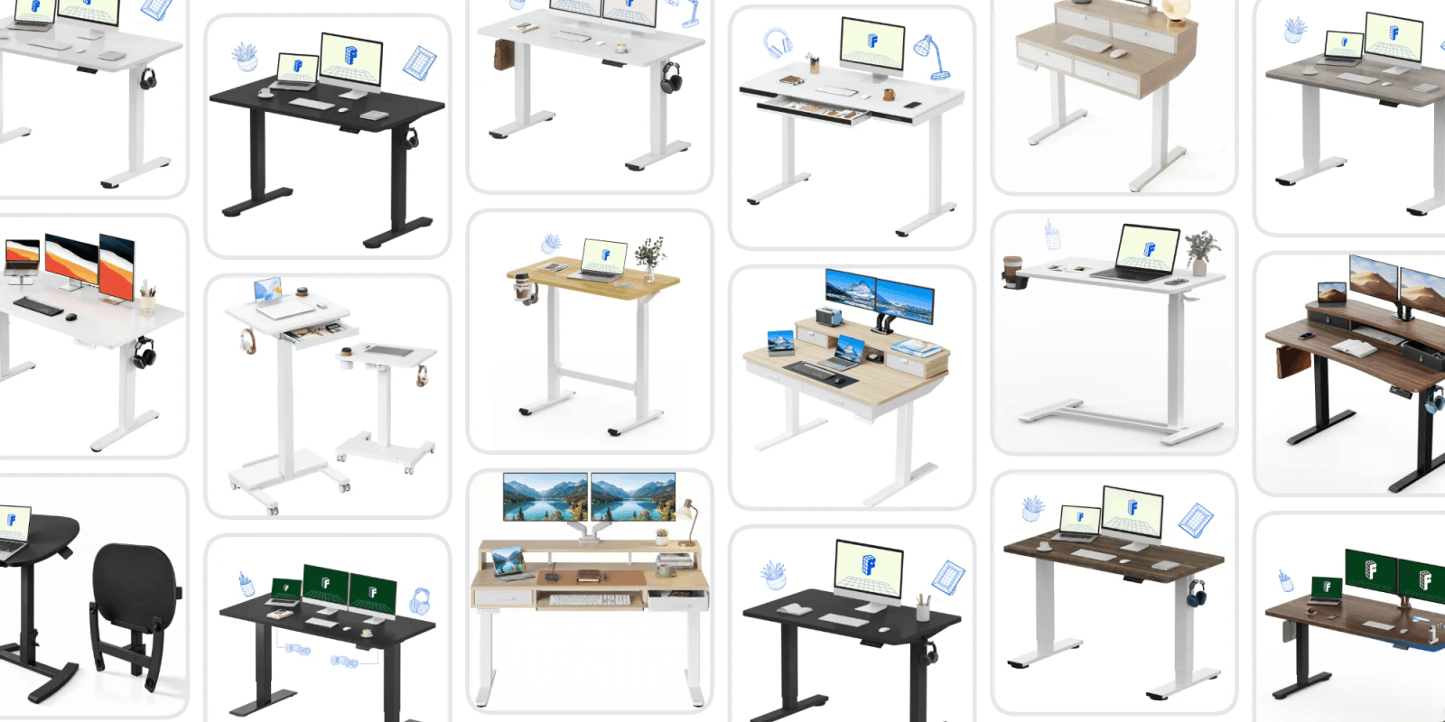 A collage of different computers
