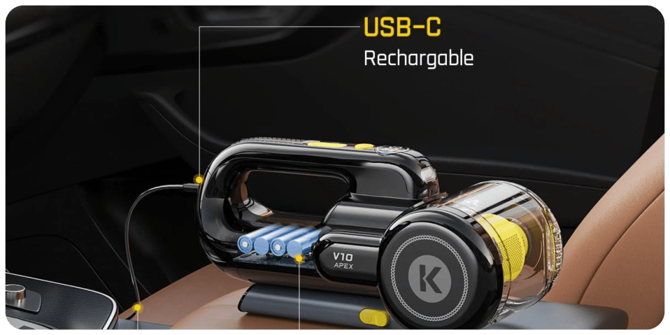 A rechargeable device with a cable