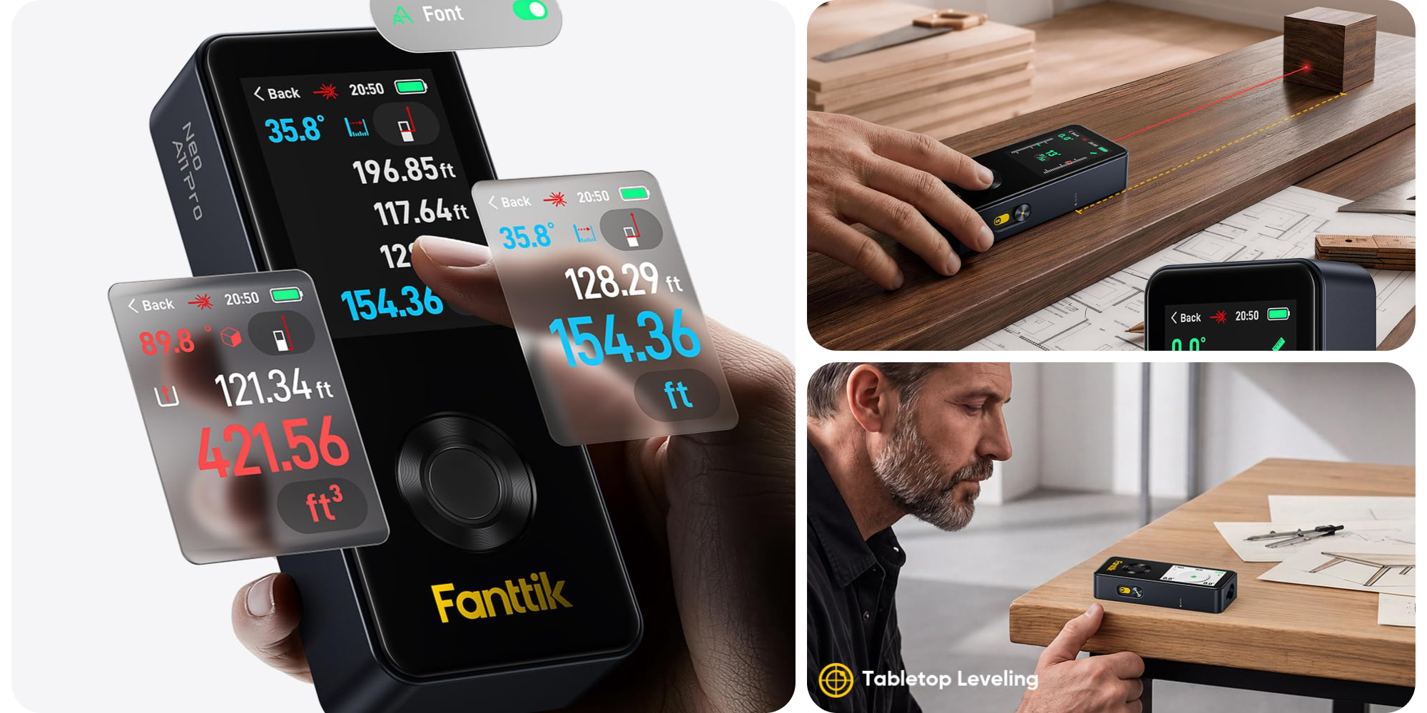 Fanttik Neo A11 Pro is both a laser measure and surface level, now $66.50 (Save 34%)