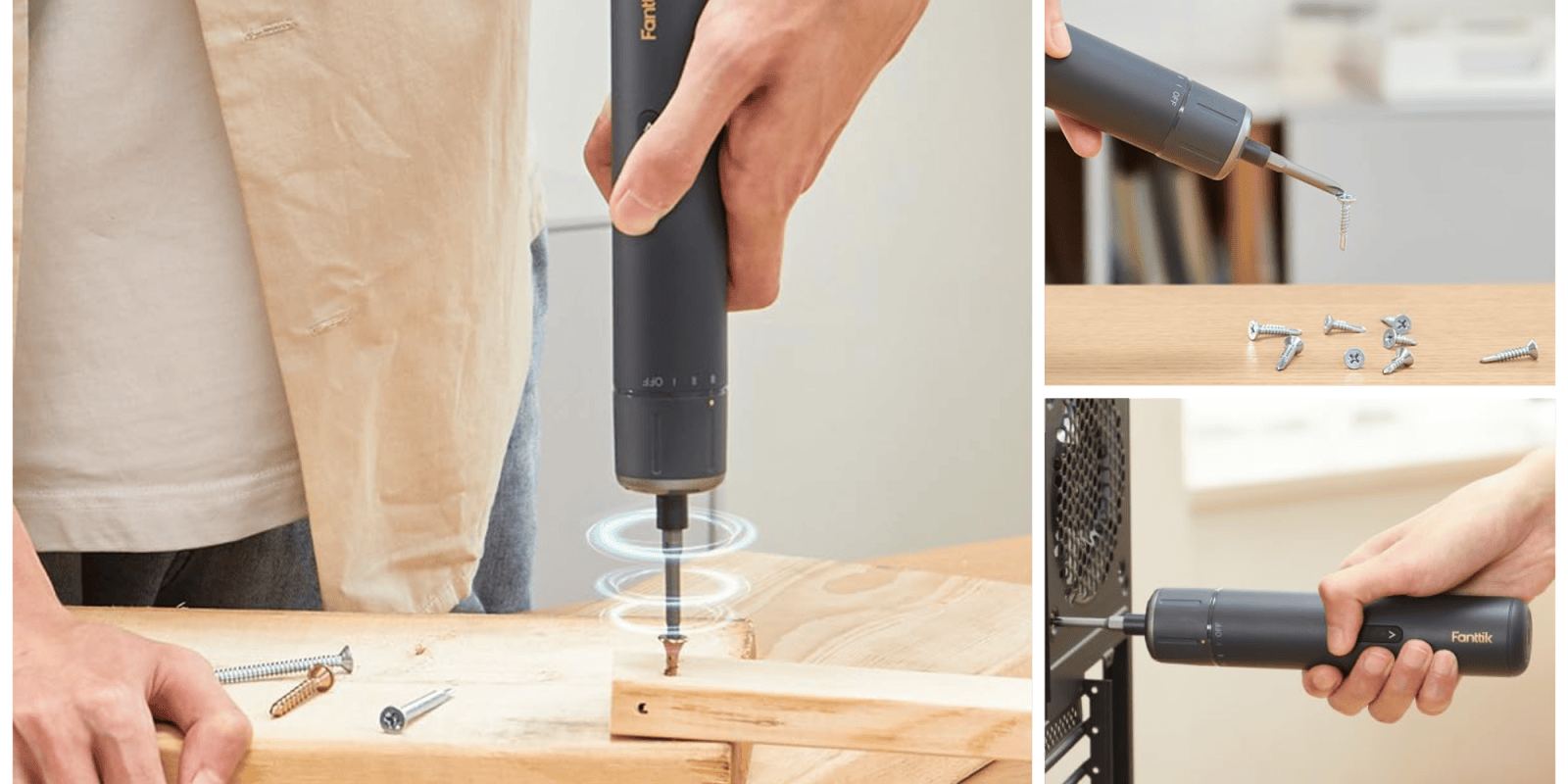 A person using a screwdriver