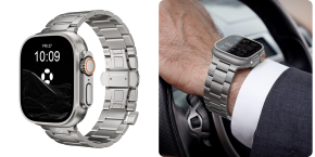A close up of a watch