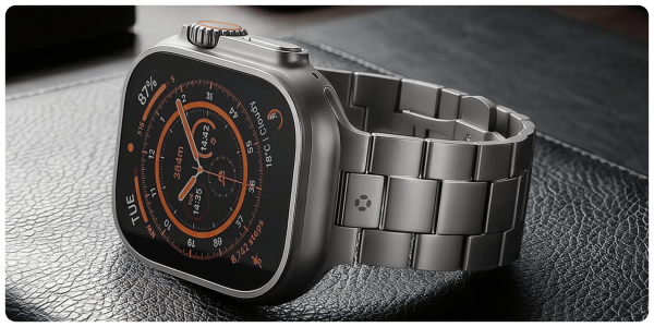 A close up of a watch