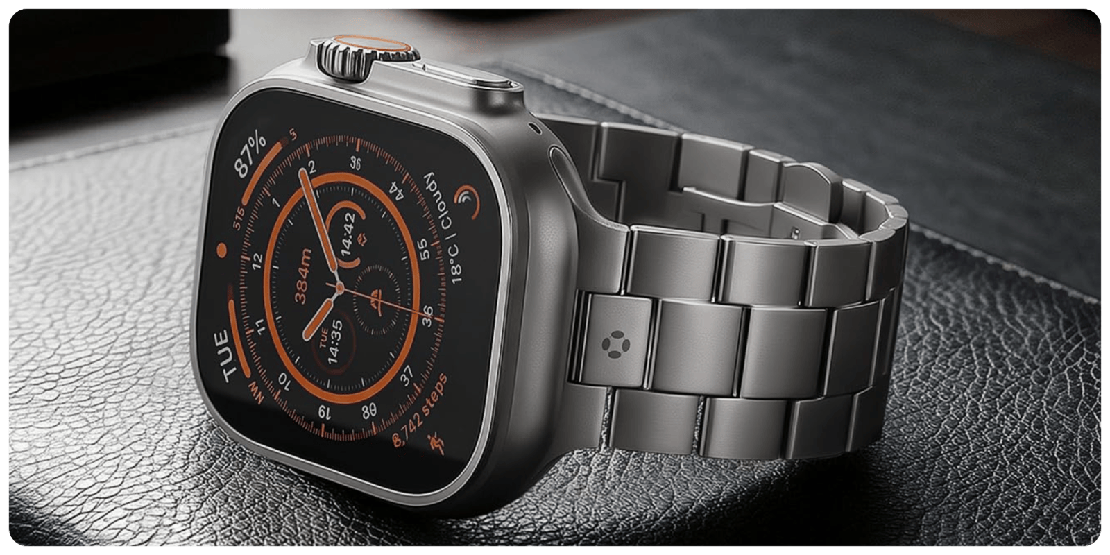 A close up of a watch