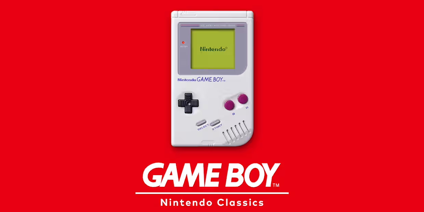 A white handheld game console