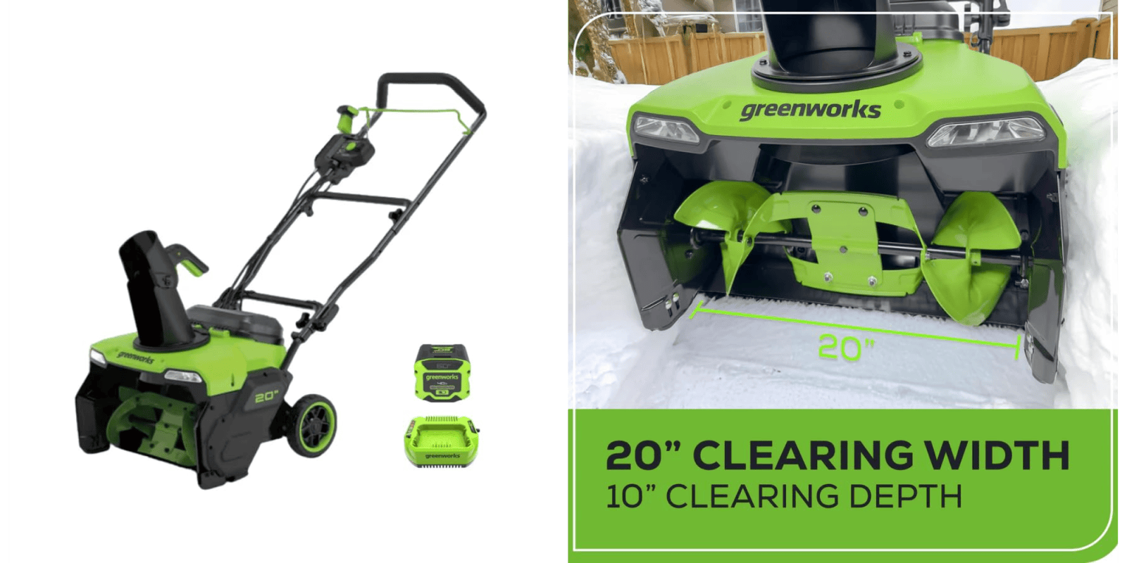 A green and black lawnmower