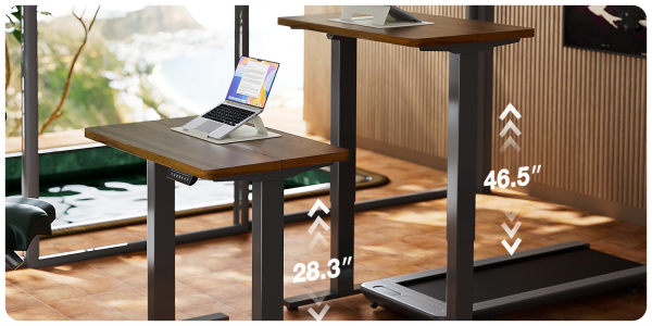 A laptop on a desk
