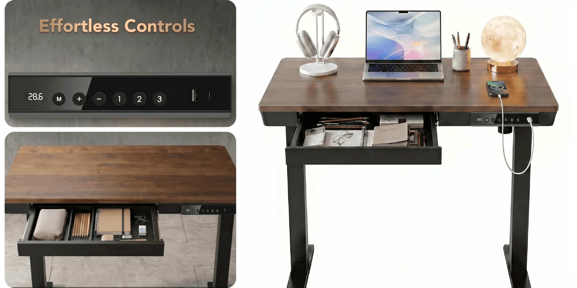 USB-C port up front headlines these standing desks on sale from $155