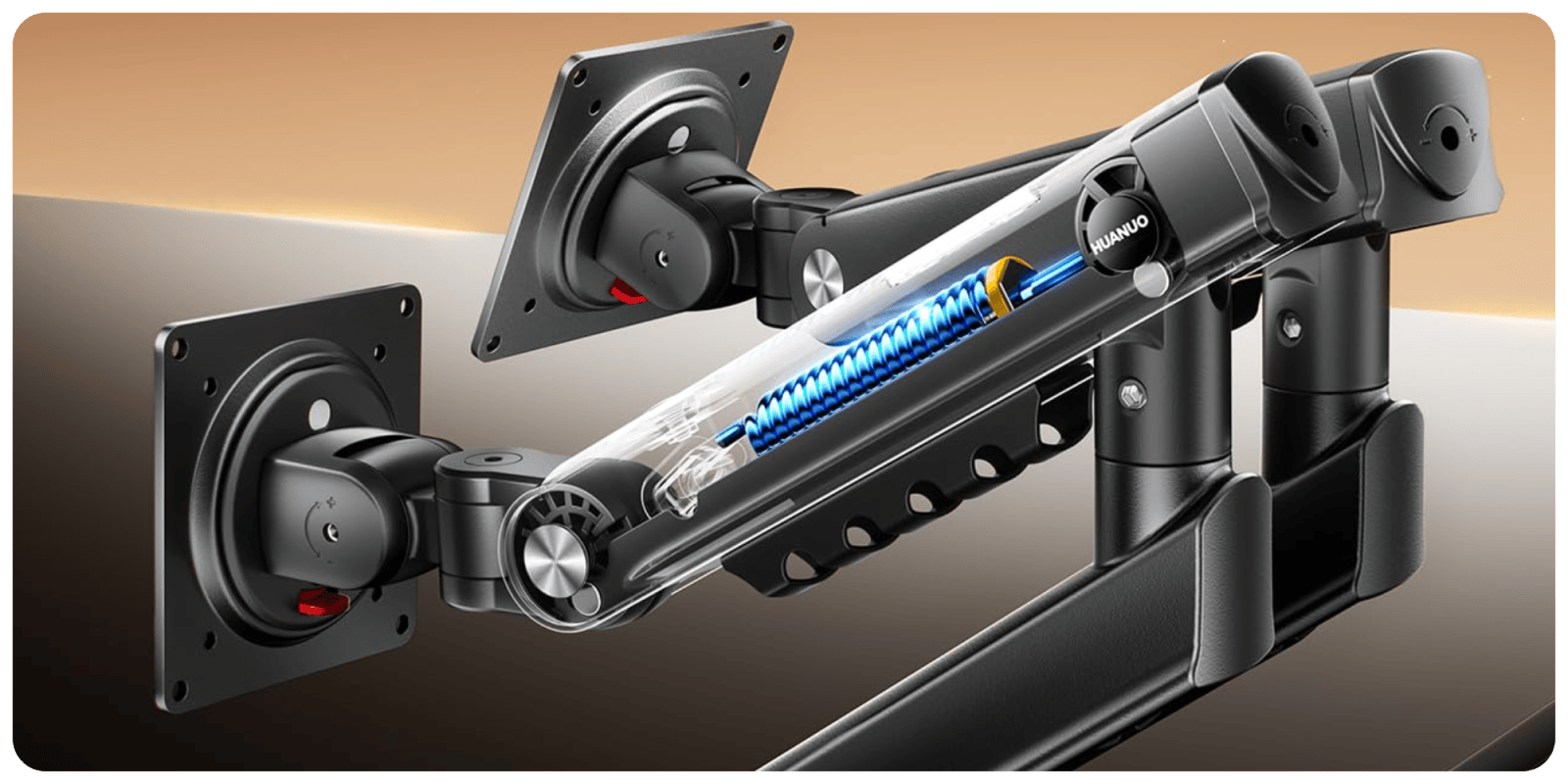 Bon Plan : HUANUO FlowLift Pro floats two displays above your desk for $45 (Reg. $60)