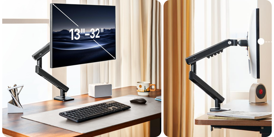 A computer on a desk