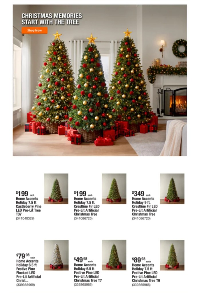 A screenshot of a christmas tree