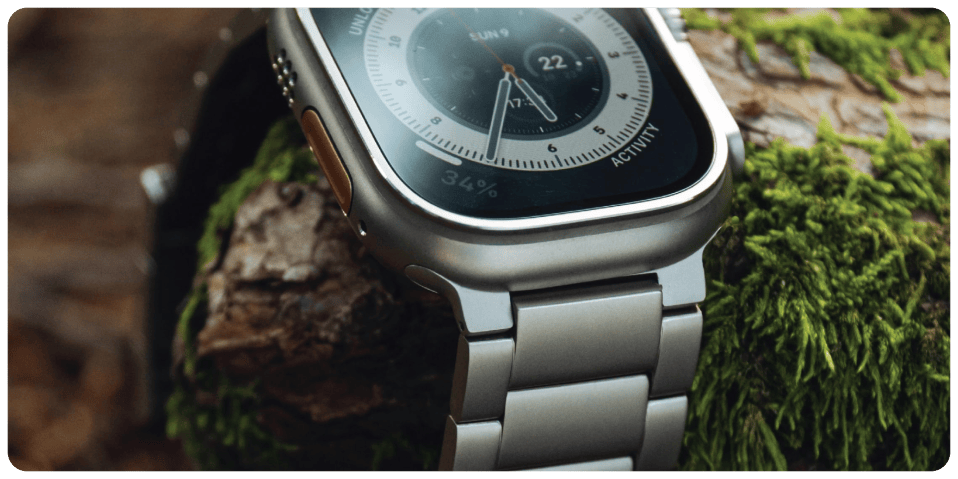 A close up of a watch