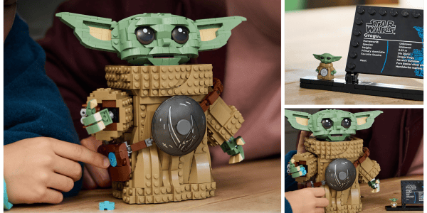 A collage of a toy
