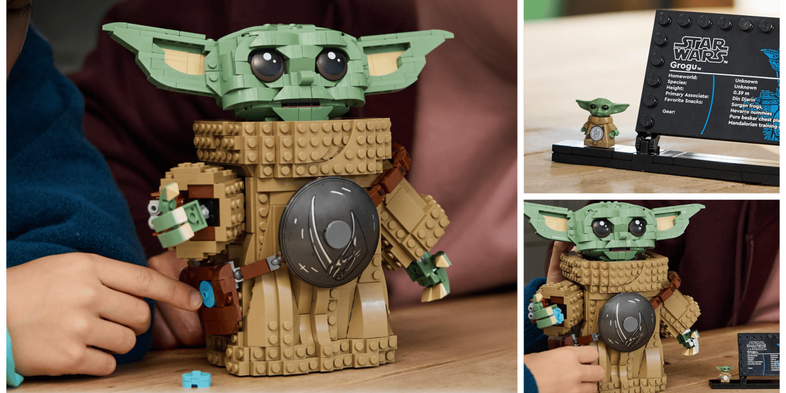 A collage of a toy