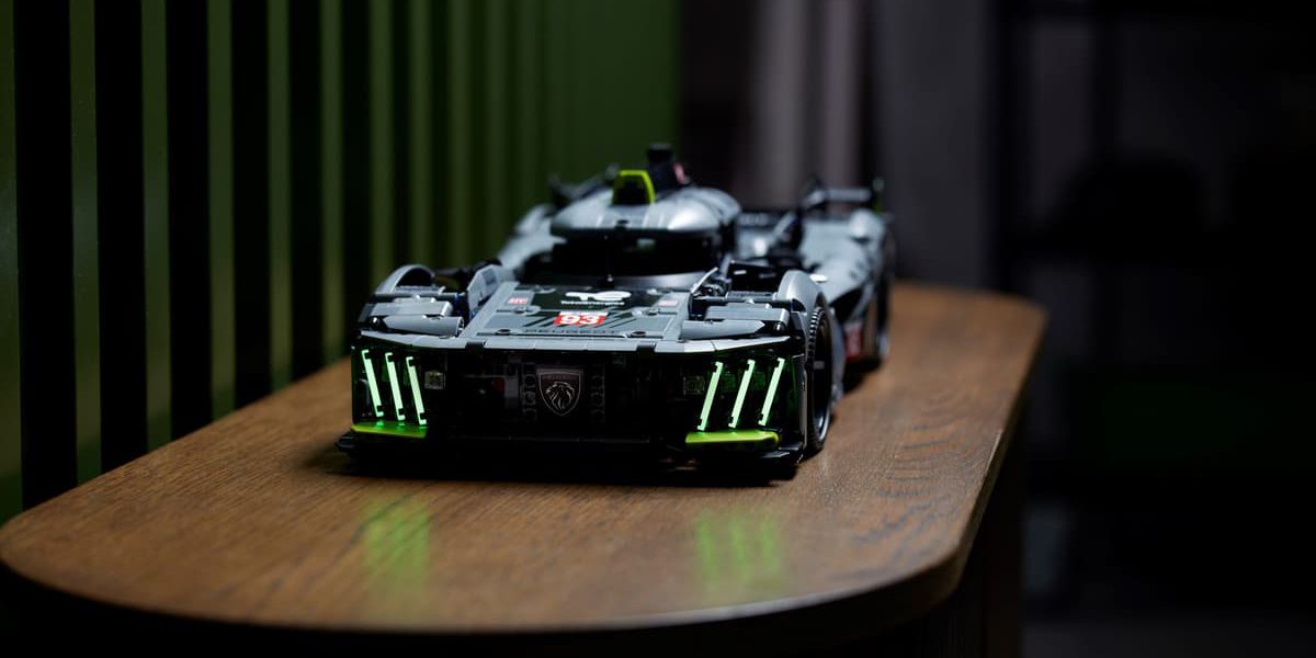 A toy car on a table