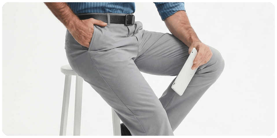 A man holding a tablet