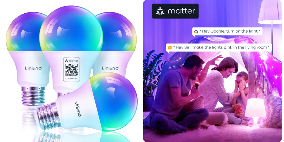 A man sitting on a bed with a pillow and a light bulb