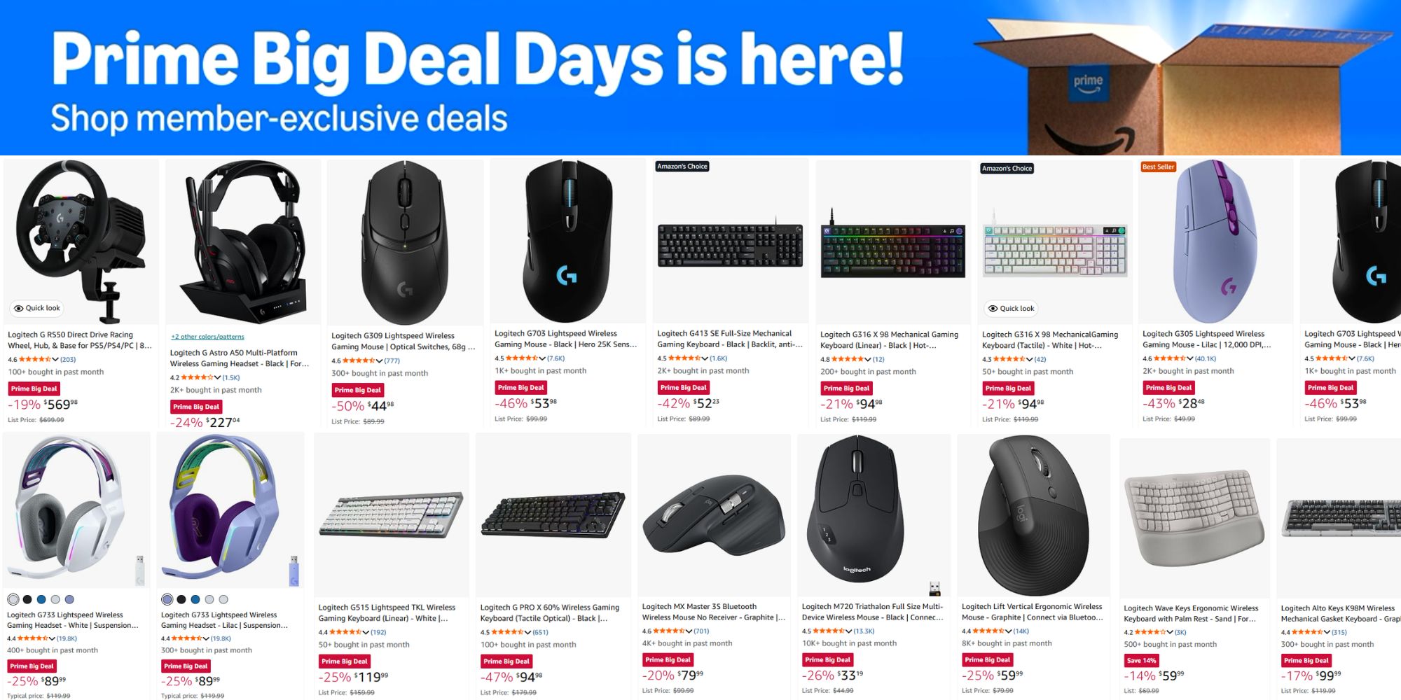 Logitech fall Prime Day Amazon sale now live: Deals on Mac and gaming accessories from just $10