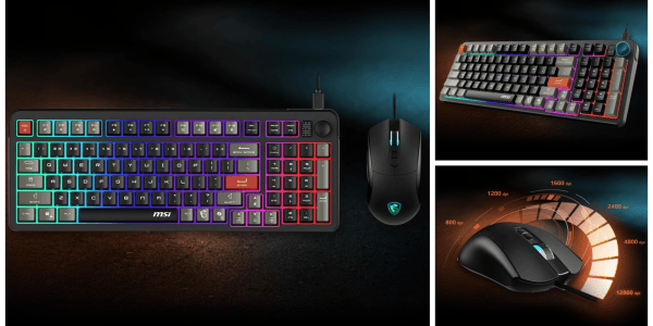 A computer mouse and keyboard