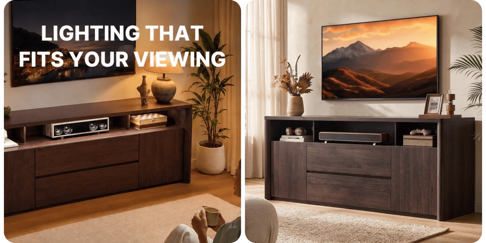 A room with a tv and a painting on the wall