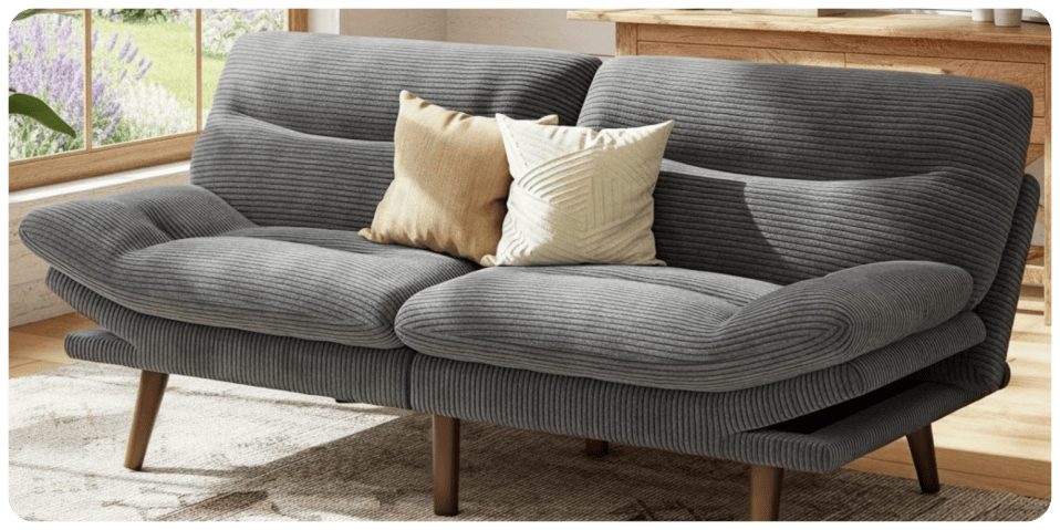 A couch with pillows on it
