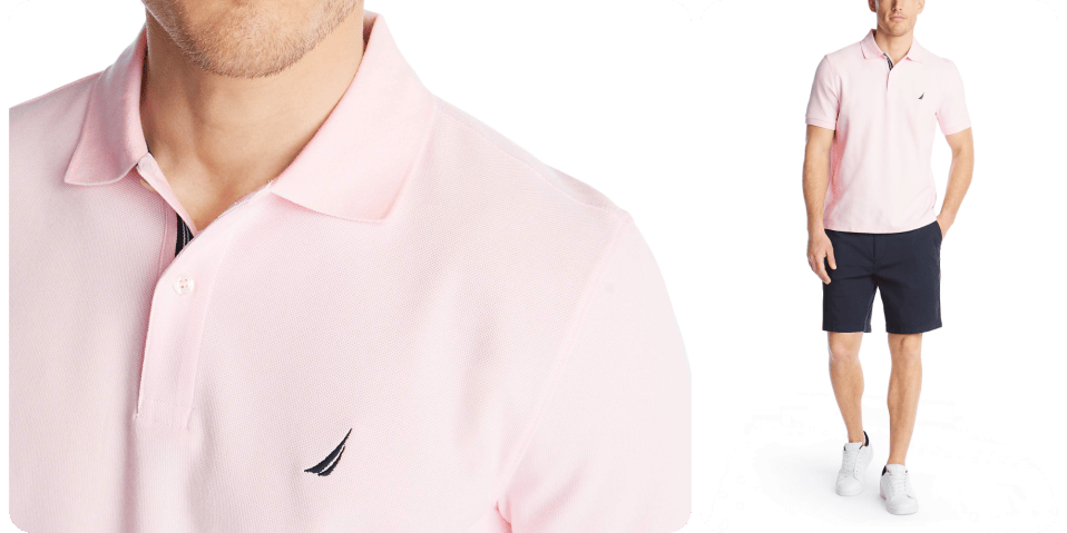 A close up of a man's neck
