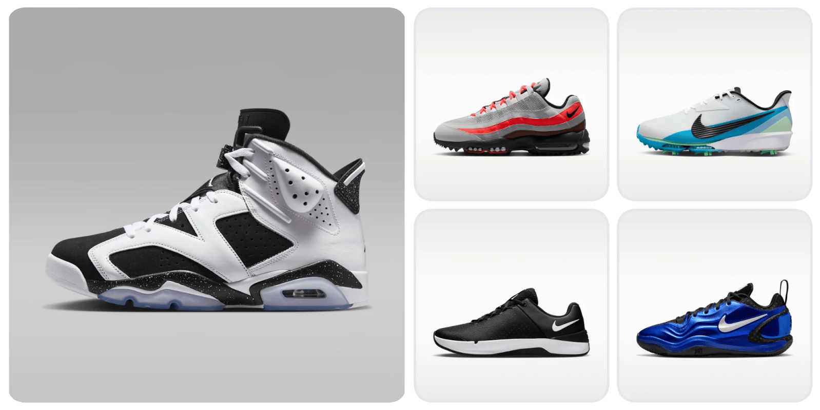A collage of different shoes