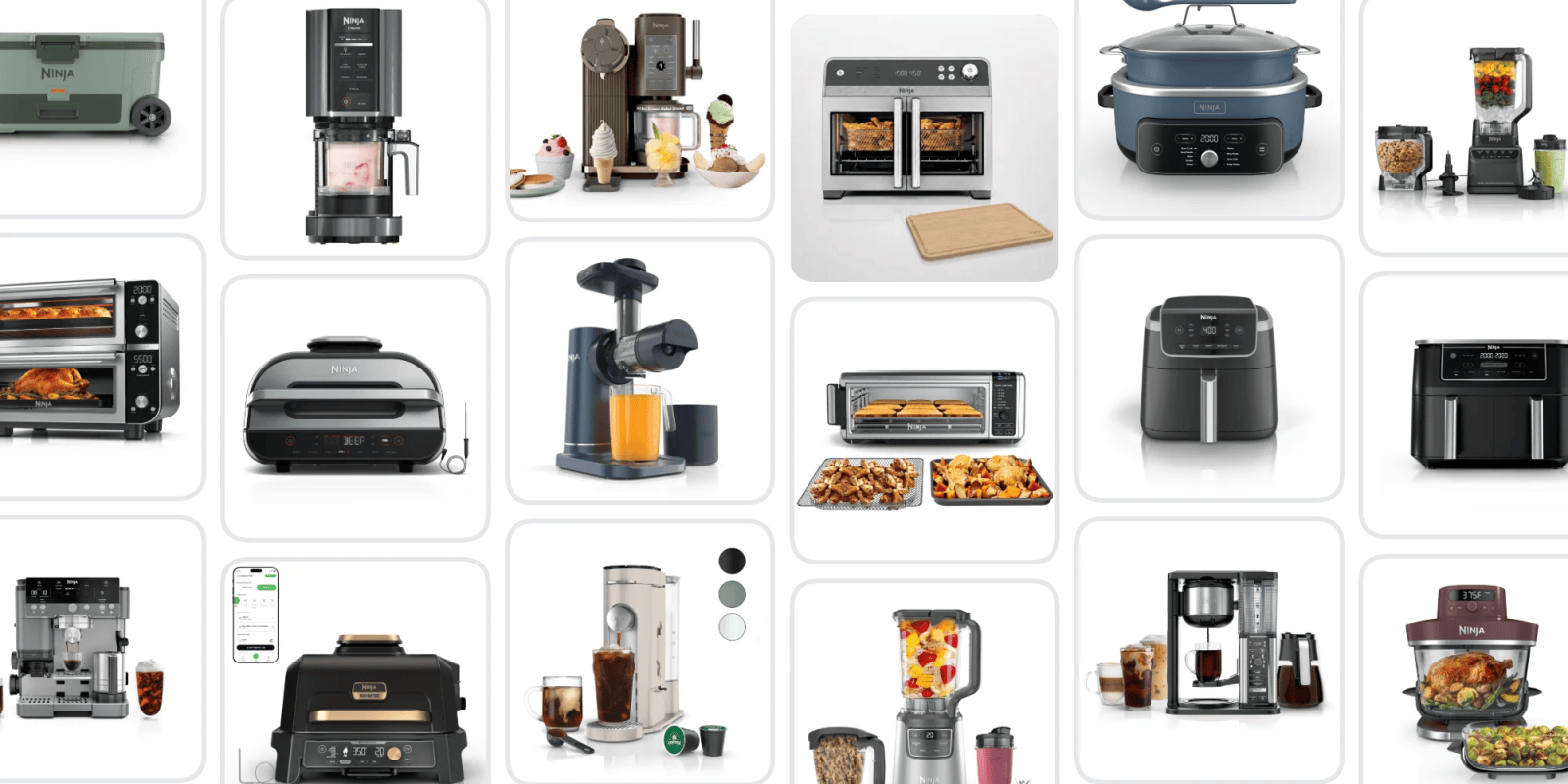 A collage of different appliances