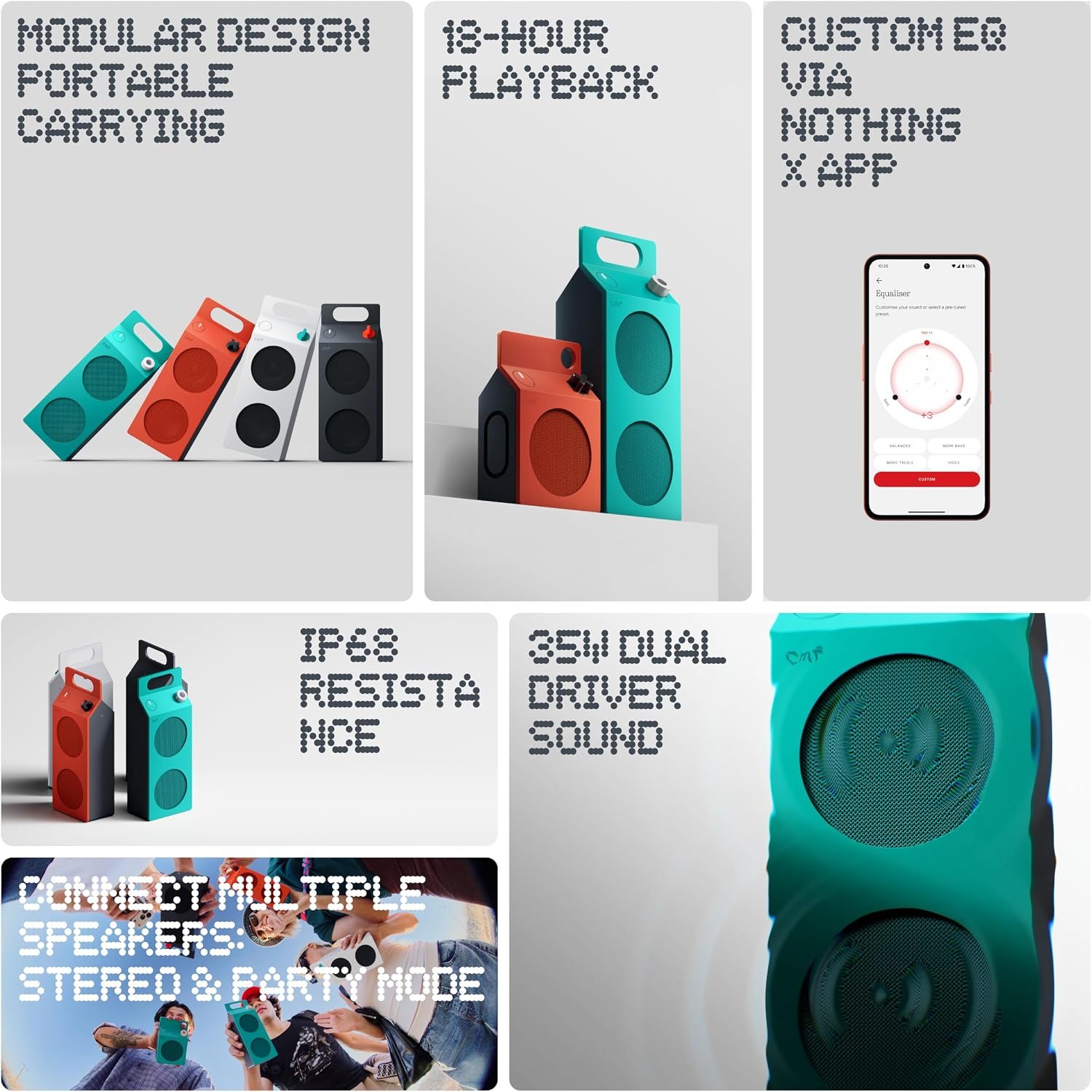 A collage of a device