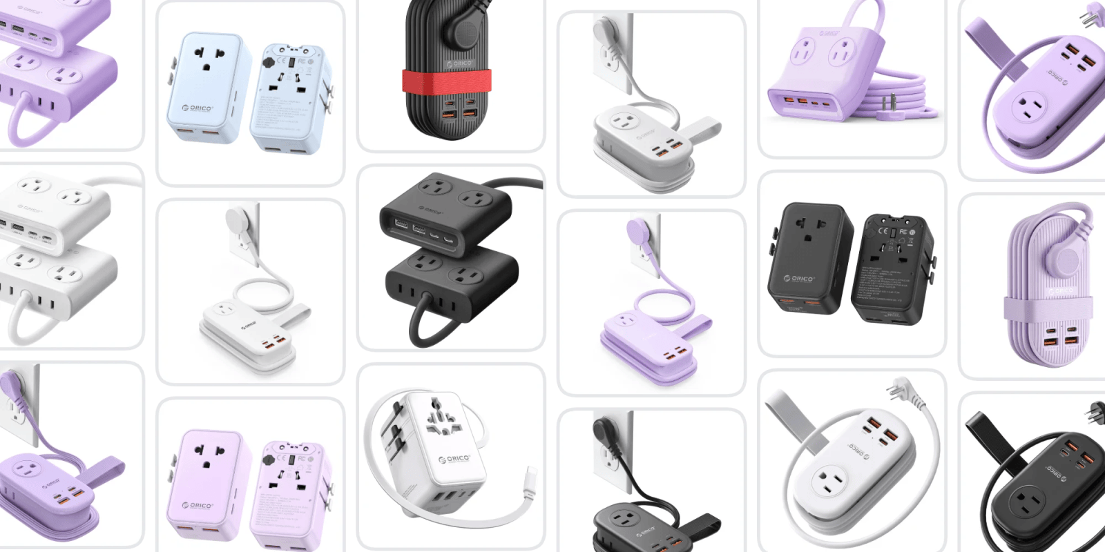 A collage of different electrical devices