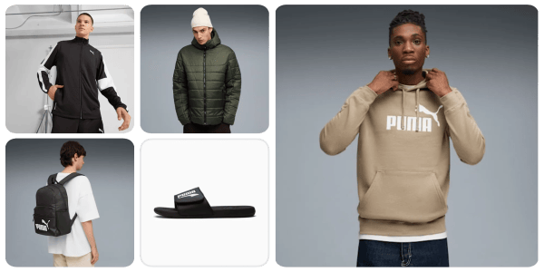 A collage of a man in a jacket