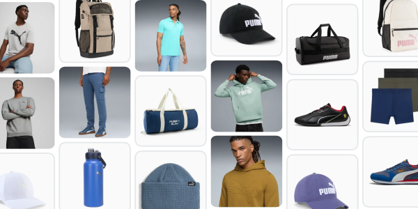 A collage of men's clothing