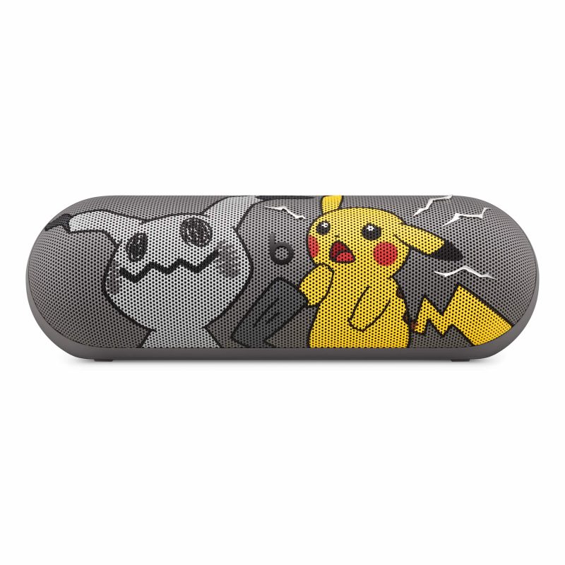 A speaker with cartoon characters on it