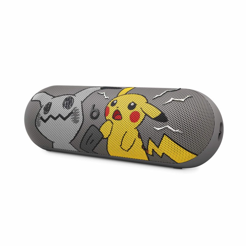 A speaker with cartoon characters on it