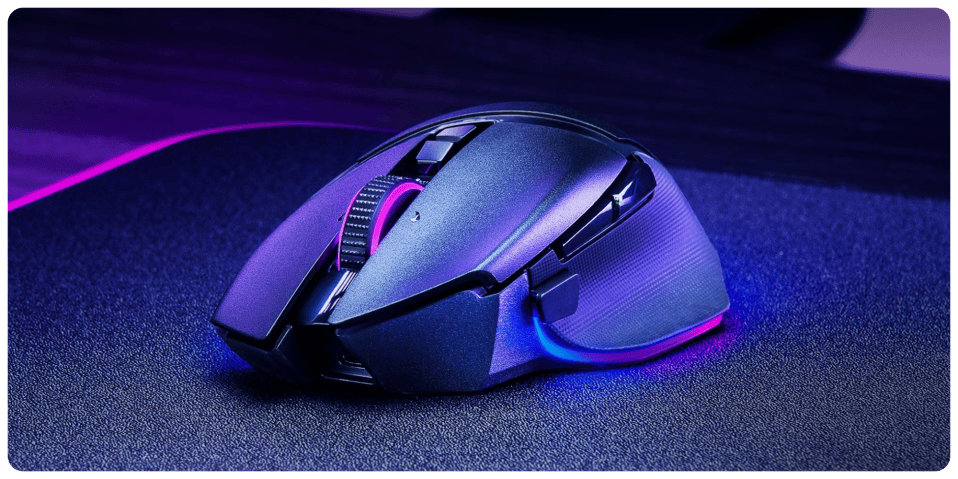 A computer mouse on a surface