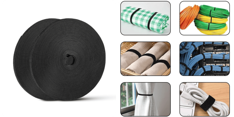A collage of different types of fabric
