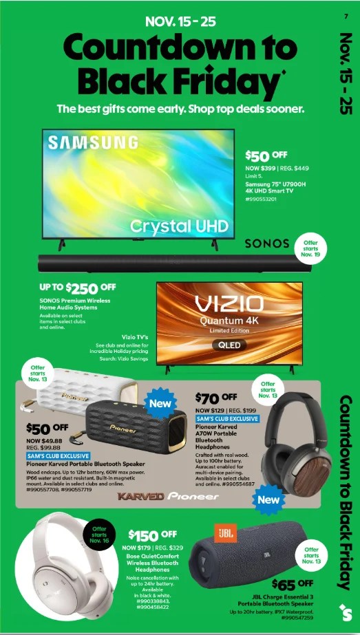 A advertisement for a television
