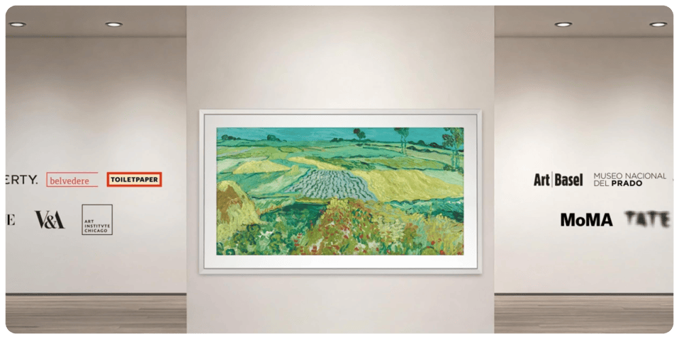 A painting on a wall