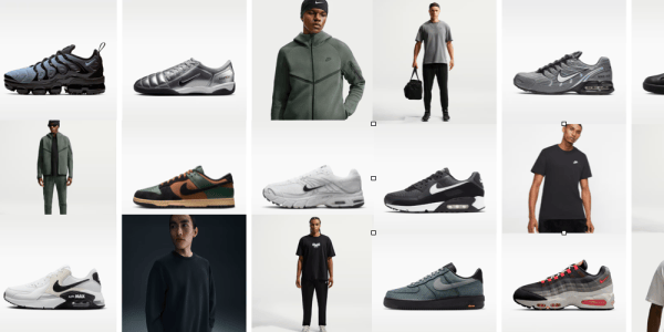 A collage of a man and a man wearing shoes
