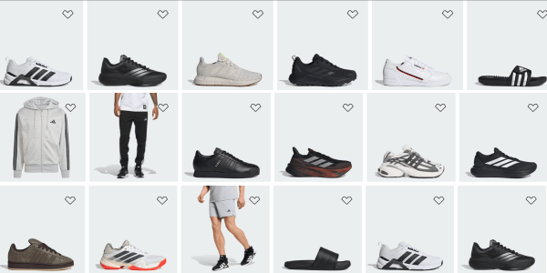 A collage of different shoes