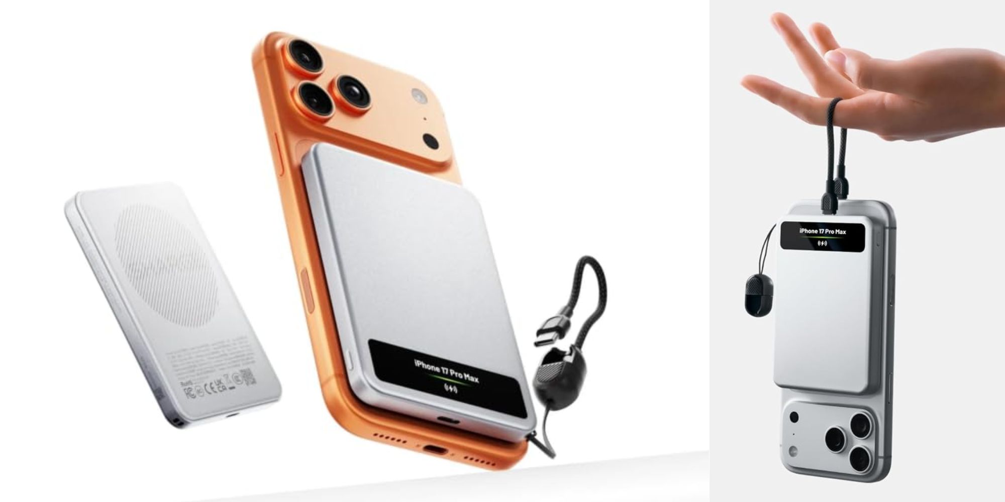 A cell phone with a battery