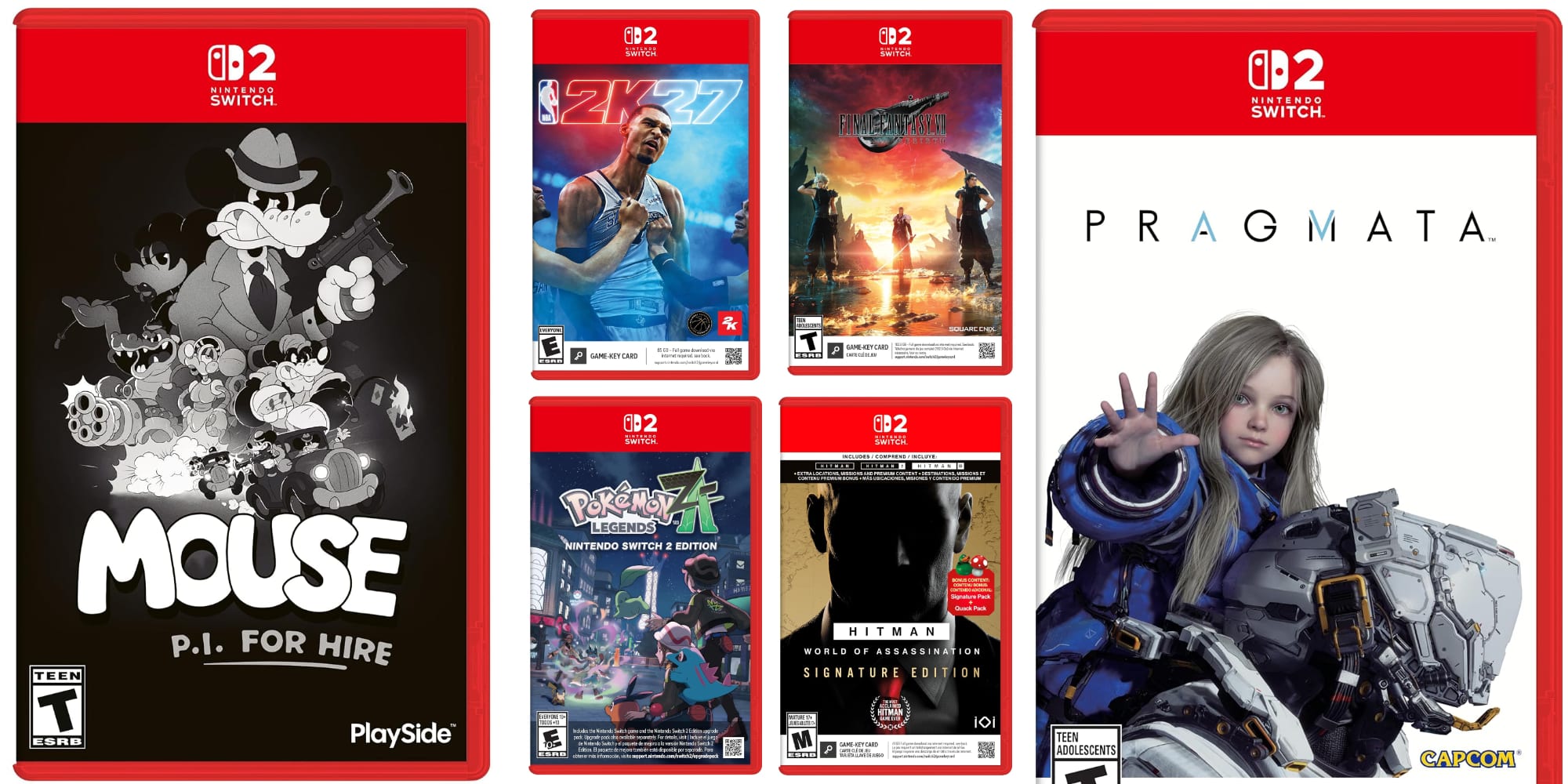 A collection of video game cases